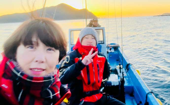 真冬のボート釣りでアオリイカとアカハタを好捕【大分】 刺身＆唐揚げに舌鼓！