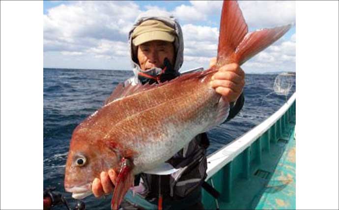 関西エリアの【船釣り特選釣果】サビキマダイ本格化！60cm級大型交じりで数釣り達成