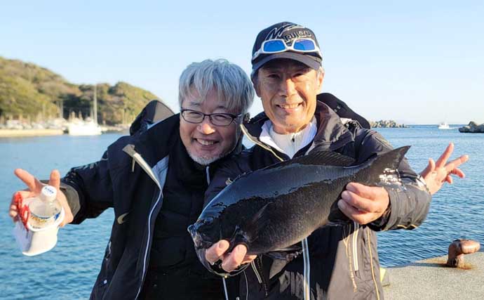 伊豆半島の沖磯で開催された磯釣り大会で見事優勝！ 潮を読み40cm寒メジナを好捕