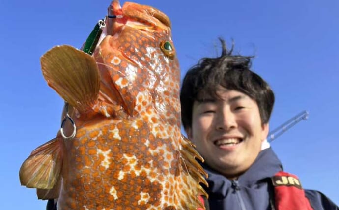 【沖のルアー釣果速報】SLJ＆ブレードジギングで大型アコウ手中！高級根魚が多数ヒット（九州）