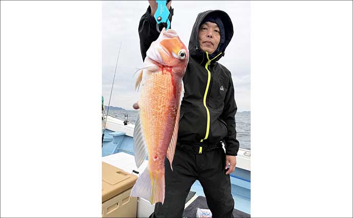 【沖のルアー釣果速報】玄界灘のタイラバで3kg大ダイ浮上！アコウ＆アマダイ交じりの好展開（福岡）
