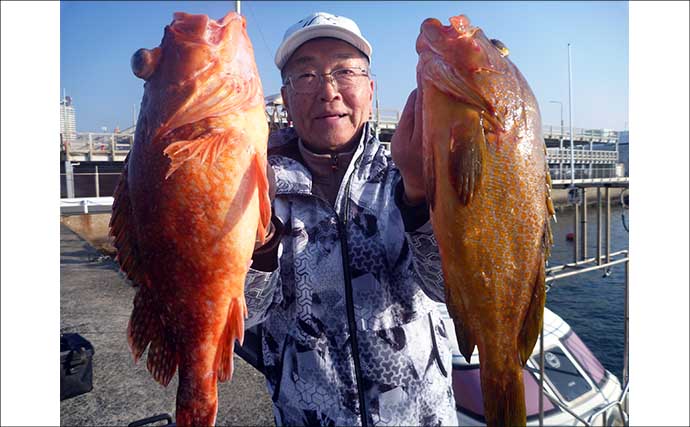 【沖のルアー釣果速報】玄界灘のタイラバで3kg大ダイ浮上！アコウ＆アマダイ交じりの好展開（福岡）