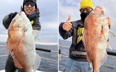 関西エリアの【船釣り特選釣果】ディープタイラバで70cm級大ダイを好捕…
