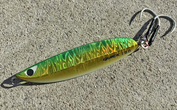 激渋の伊勢湾ジギングで本命の寒ブリ手中　フォールで食わせた貴重な一撃