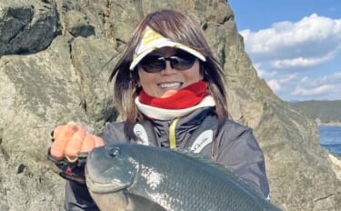 方座浦の磯フカセ釣りで寒グレ好反応【三重】40cm超口太キャッチ連発