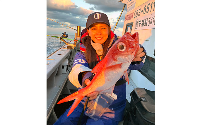 「キンメダイがズラッと提灯行列！」フラッシャーサビキ仕掛けでキンメ多点掛けを達成【千葉・片貝】