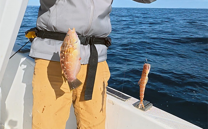 「海底の起伏を狙うと魚が釣れる！」 ボートアマダイ釣りで地形釣りが的中