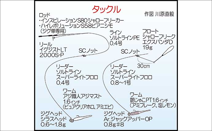 遠投アジングで25cm級アジ手中！【山口・白浜漁港】シャローフリークで沖の潮目を攻略