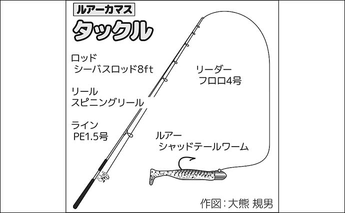 堤防ライトルアー釣りでカマス4尾【千葉・富浦新港】ただ巻きとシャクリ織り混ぜ手中