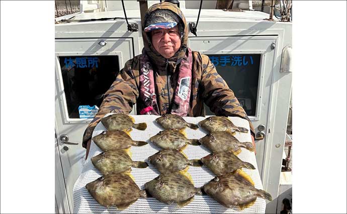 「34cmが登場！」カワハギ釣りで大型狙いチャンス到来【船釣り釣果速報・三重】