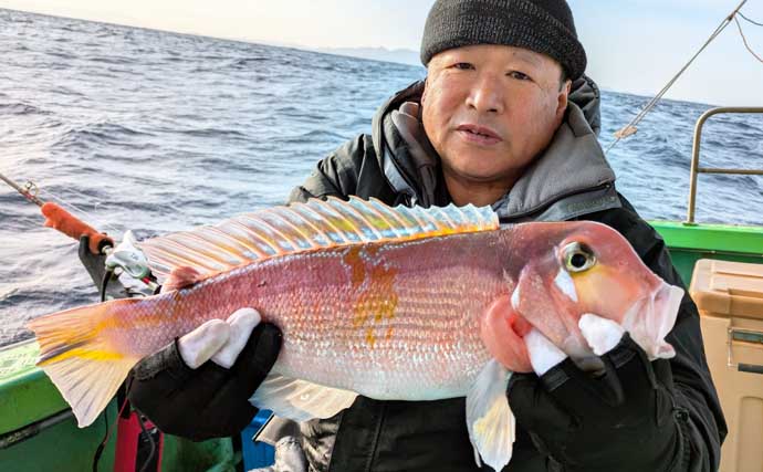 良型の『チカメキントキ』が多数ヒット！沖の五目釣り好調【船釣り釣果速報・福岡】