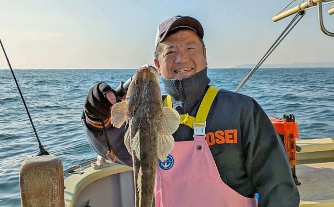 東京湾マゴチ船で竿頭ゲット！【新明丸】同行者も全員安打達成と好調