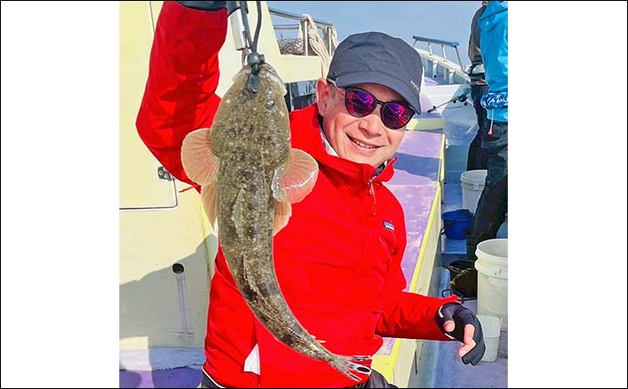 東京湾マゴチ船で竿頭ゲット！【新明丸】同行者も全員安打達成と好調