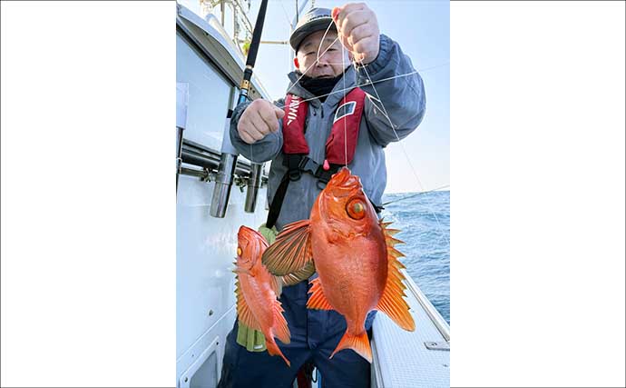赤い美味魚『チカメキントキ』が良型主体に連発！【船釣り釣果速報・福岡】