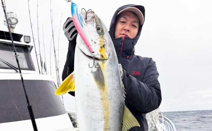 ジギング＆キャスティングでヒラマサ3匹好捕！【長崎・一栄丸】今後はサイズアップに期待