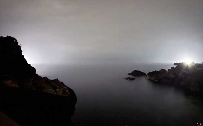 「イカ釣りでも遠投は正義か？」陸っぱりヤリイカ釣りで遠投仕掛けが的中！【福井】