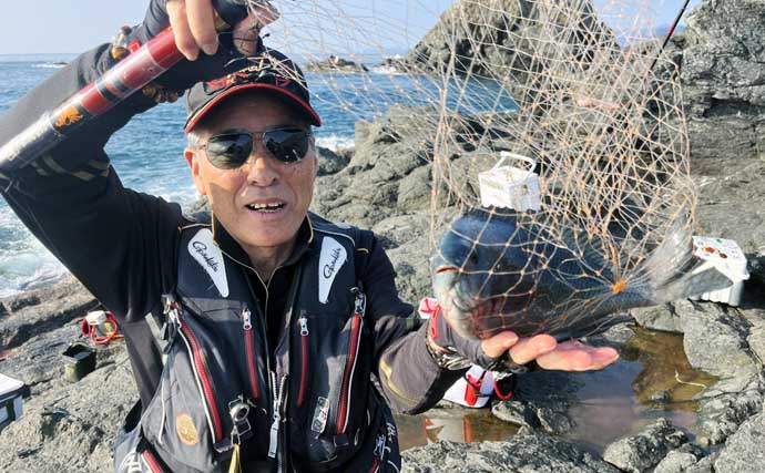 美味しそうな良型クロ（グレ）乱舞！磯フカセ釣りで45cm頭に本命続々【大分・蒲江】