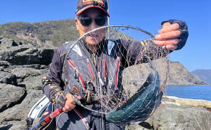 美味しそうな良型クロ（グレ）乱舞！磯フカセ釣りで45cm頭に本命続々【大分・蒲江】