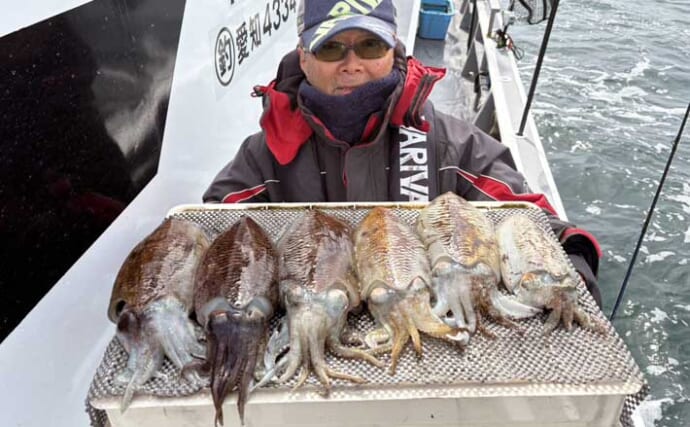 「コウイカの肉厚＆巨大化すすむ！」型も数も狙えるチャンス【船釣り釣果速報・愛知】