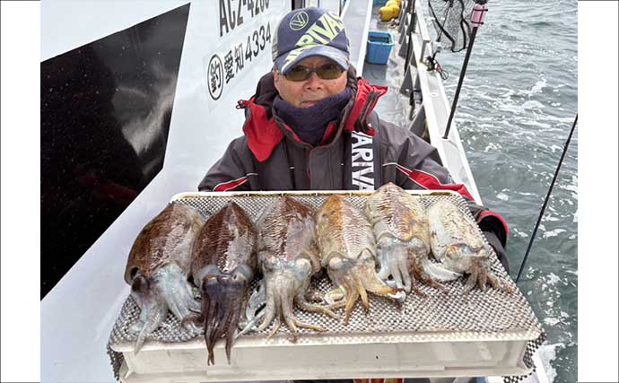 「コウイカの肉厚＆巨大化すすむ！」型も数も狙えるチャンス【船釣り釣果速報・愛知】