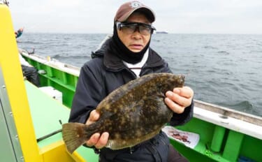 東京湾の船カレイ釣りでトップ4尾【荒川屋】1日通してアタリあり