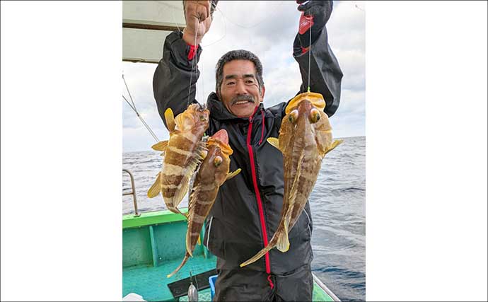 良型チカメキントキでクーラー満タン！沖五目釣りが好調キープ【船釣り最新情報・福岡】