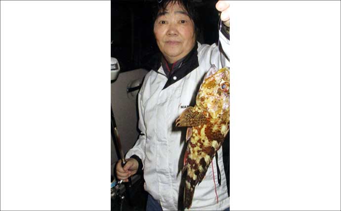 波止でのエサ釣りで良型アラカブ（カサゴ）にクジメ【福岡・太刀浦ふ頭】