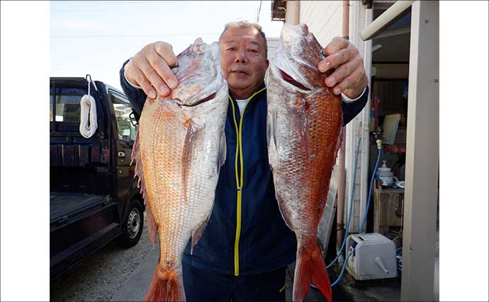 中深海釣りでオニカサゴ・ウッカリカサゴ・トラフグなど良型中心に好ヒット【愛知】