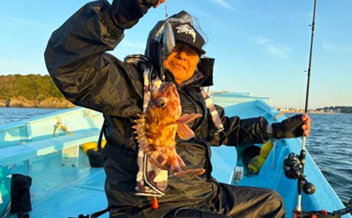 中深海釣りでオニカサゴ・ウッカリカサゴ・トラフグなど良型中心に好ヒット【愛知】