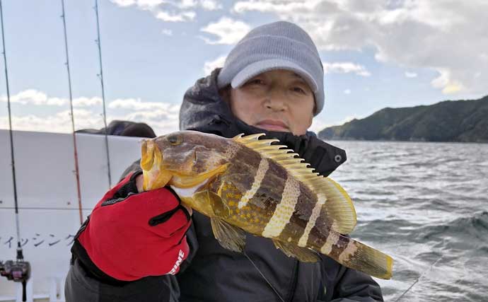 レンタルボートでのタイラバ釣行で多彩魚種顔見せ【三重】シロアマダイは不発