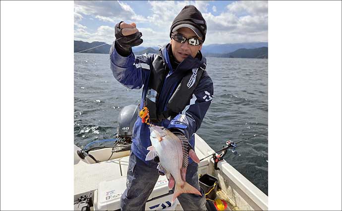 レンタルボートでのタイラバ釣行で多彩魚種顔見せ【三重】シロアマダイは不発