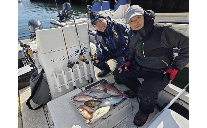 レンタルボートでのタイラバ釣行で多彩魚種顔見せ【三重】シロアマダイは不発