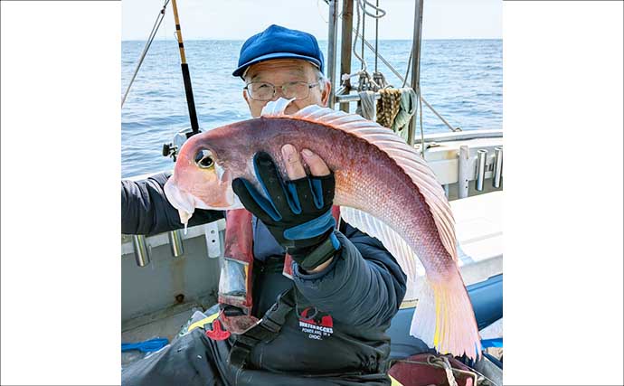 沖五目釣りで美味魚続々！良型アマダイにレンコダイにタカバ【船釣り釣果速報・福岡】