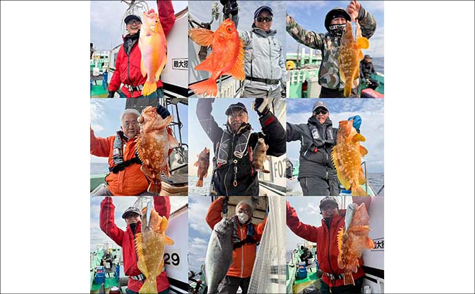 沖五目釣りで美味魚続々！良型アマダイにレンコダイにタカバ【船釣り釣果速報・福岡】