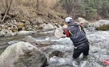 「解禁1ヶ月後の本流でも釣れる？」吉田川の渓流エサ釣りでまさかのアマゴ…