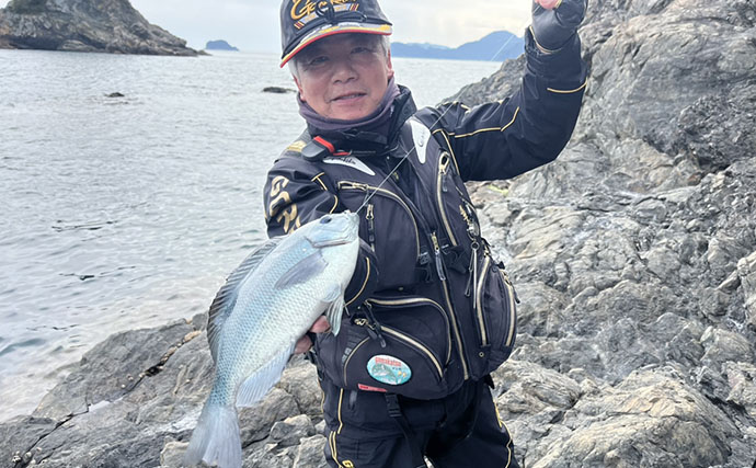 釣りエサメーカー主催のフカセ釣り大会で45cmクロ登場【大分】50名以上が参加し大盛況