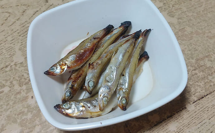 釣魚で作る「日本酒の肴」レシピ：ワカサギのみりん干し　濃い目の味付けが◎