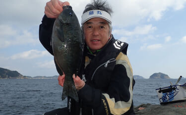 40cm超え春グレが入れ食い！磯フカセ釣りでフィーバーを満喫【鹿児島・…
