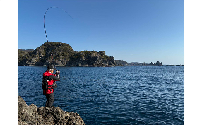 シーズン終盤の寒メジナ釣りで42cm尾長を捕獲成功！【静岡】細ハリス変更が的中