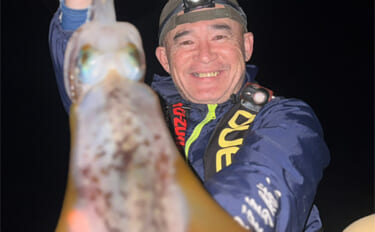 低水温の伊豆エリアでエギング釣行【静岡】ケンサキイカ混じりで本命アオリ…