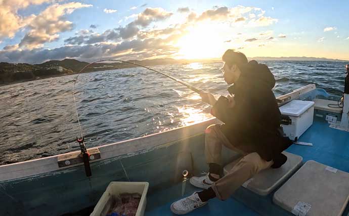 伝馬船の「カセ釣り」でイサキ2桁釣果【和歌山】釣った魚の握り寿司に舌鼓
