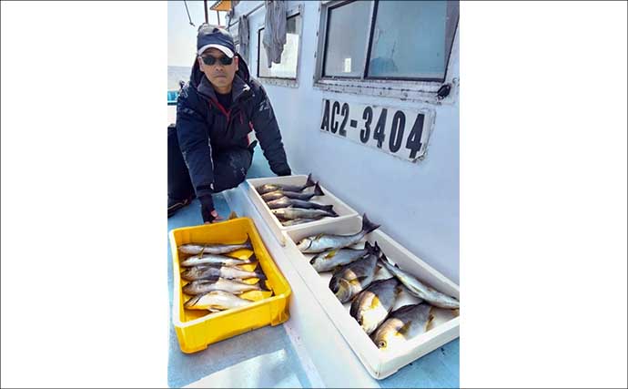 「脂ノリ抜群！」大山沖イサキ釣りで良型主体に数釣りチャンス【船釣り釣果速報・愛知】