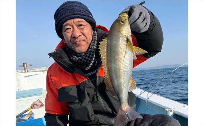 「脂ノリ抜群！」大山沖イサキ釣りで良型主体に数釣りチャンス【船釣り釣果速報・愛知】