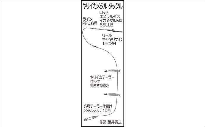 イカメタルでヤリイカで連発！ヒットは胴長30～40cm級の雄ばかり【長門沖・山口】