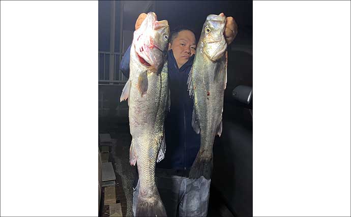 「ベイトの小魚が接岸中！」陸っぱりルアー釣りで良型シーバス連打【福岡】