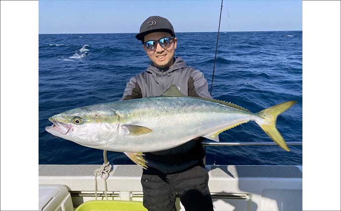 沖ノ島沖ジギング釣行でヤズにヒラマサと対面成功！【こてつ・福岡】今後は型に期待