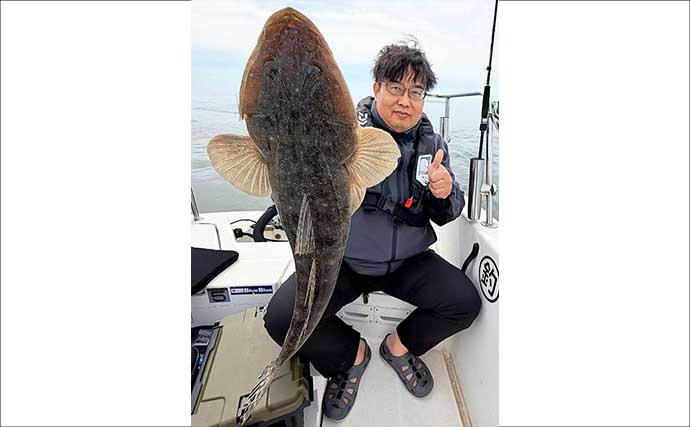 60cm級『マーゴン』マゴチをキャッチ！【オフショアルアー釣果速報5選・愛知】