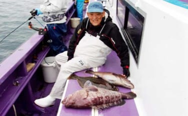 「船宿レコード更新！」大原沖のイワシ泳がせ釣りで7kg大型マハタ堂々浮…