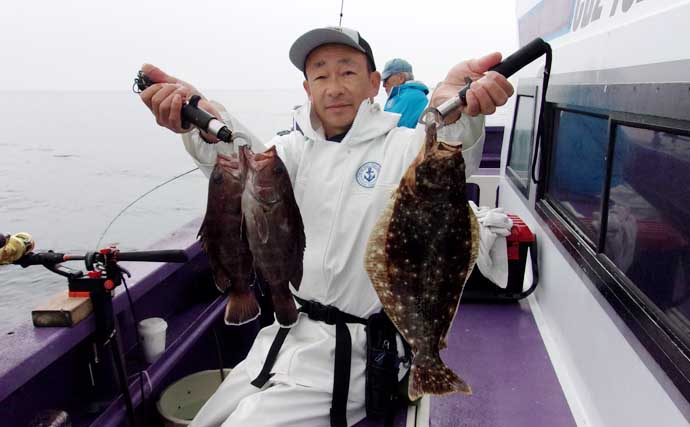 「船宿レコード更新！」大原沖のイワシ泳がせ釣りで7kg大型マハタ堂々浮上【春栄丸・千葉】