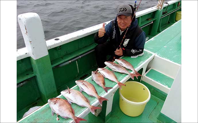 久里浜沖コマセマダイ釣りでトップ16尾と大爆釣！【神奈川】